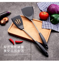 食品级硅胶锅铲 不粘锅的理想伴侣与厨房耐高温厨具新选择